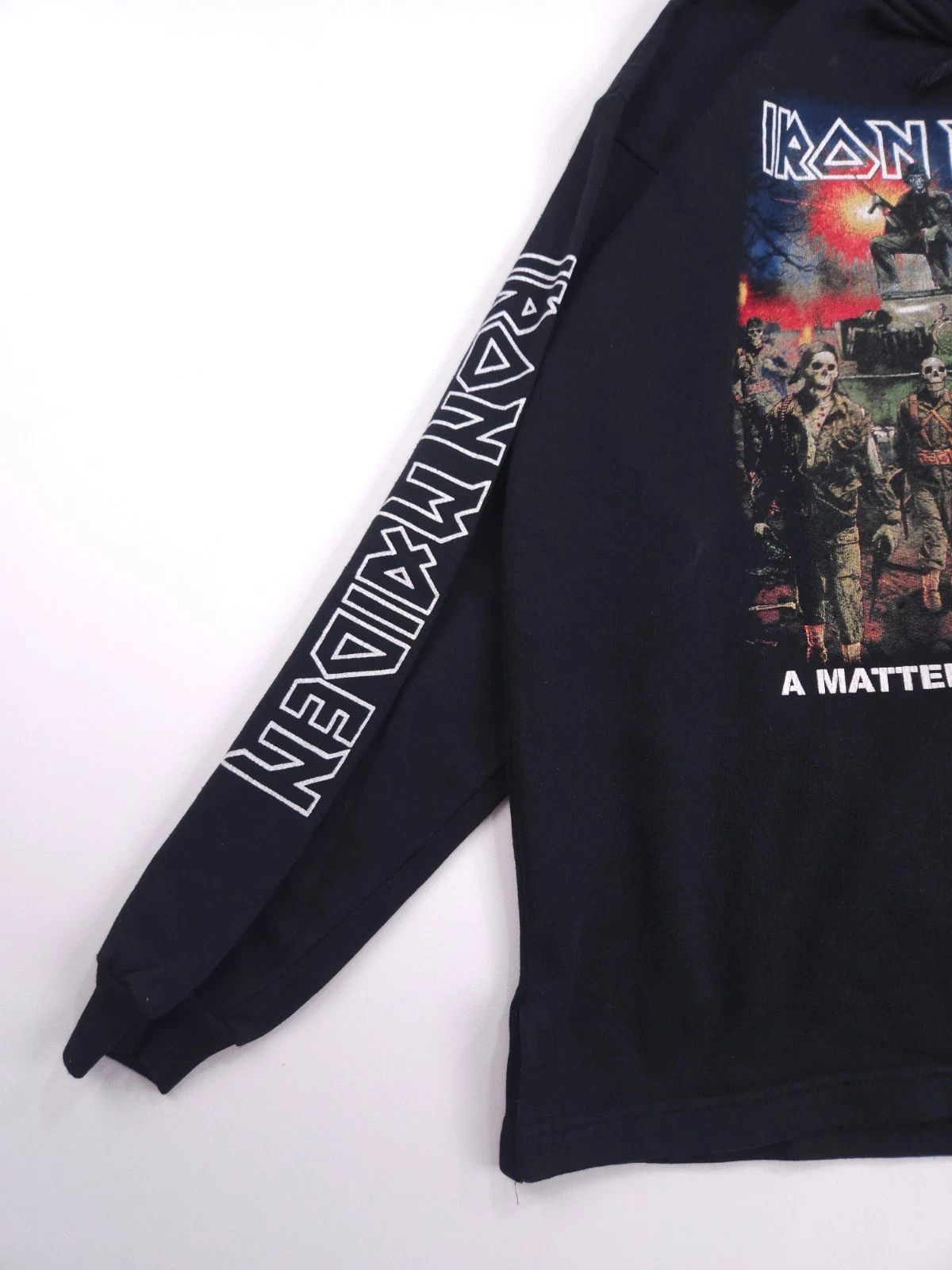 Vintage Iron Maiden A Matter Of Life And Death Hoodie Shirt L Size US L / EU 52-54 / 3 - 6 Thumbnail
