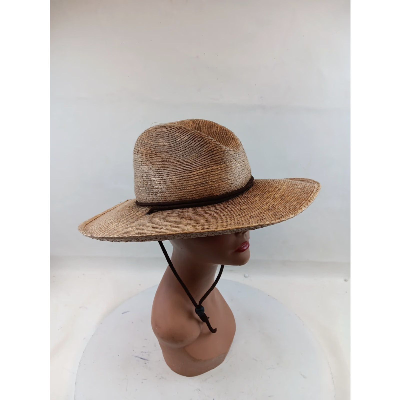 Vintage Tula Abby Hat Sun Hat Women OSFM Natural Straw Palm Lightweight Beach Garden Classic Beach Hat Womens Size ONE SIZE - 2 Thumbnail