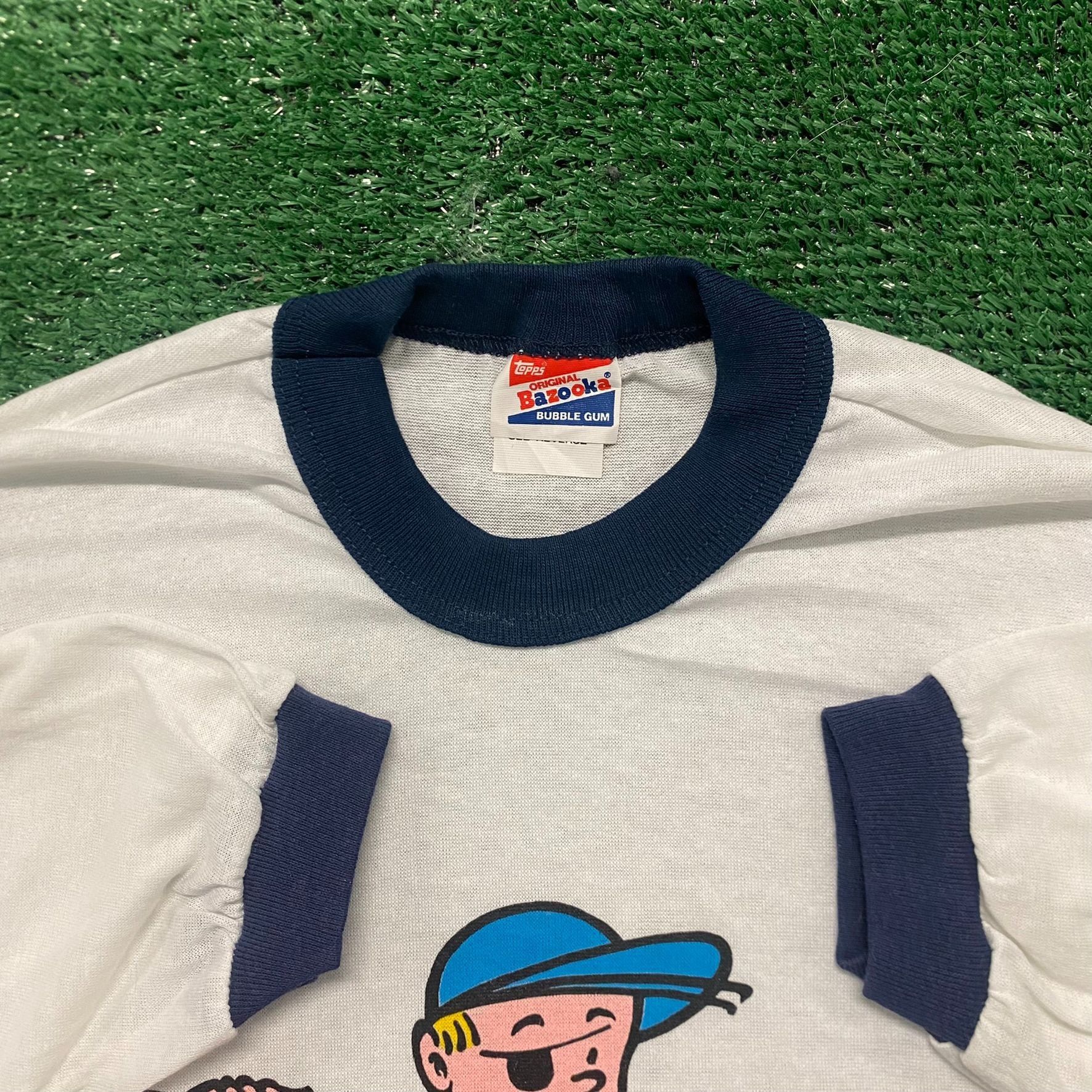 Vintage Vintage 80s Bazooka Bubble Gum Logo Single Stitch Ringer Tee Size US M / EU 48-50 / 2 - 4 Thumbnail