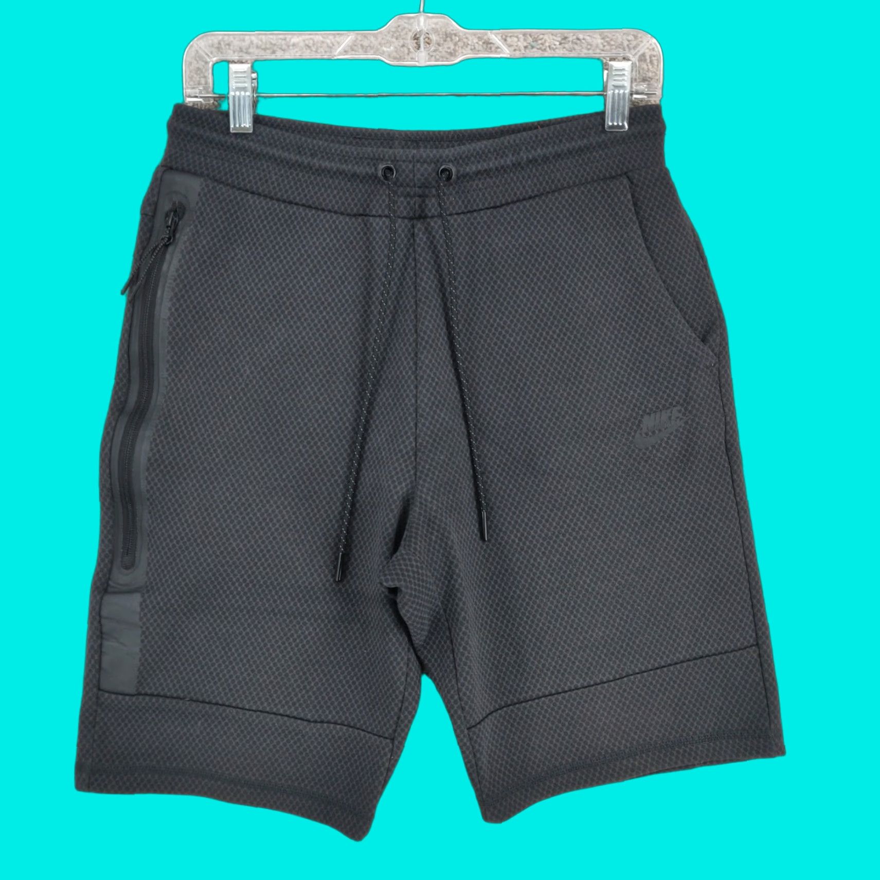 Nike Nike Tech Fleece Shorts Men Small Black Athletic Drawstring Pockets Classic Logo Sports Activewear 90s? Size US 29 - 1 Thumbnail