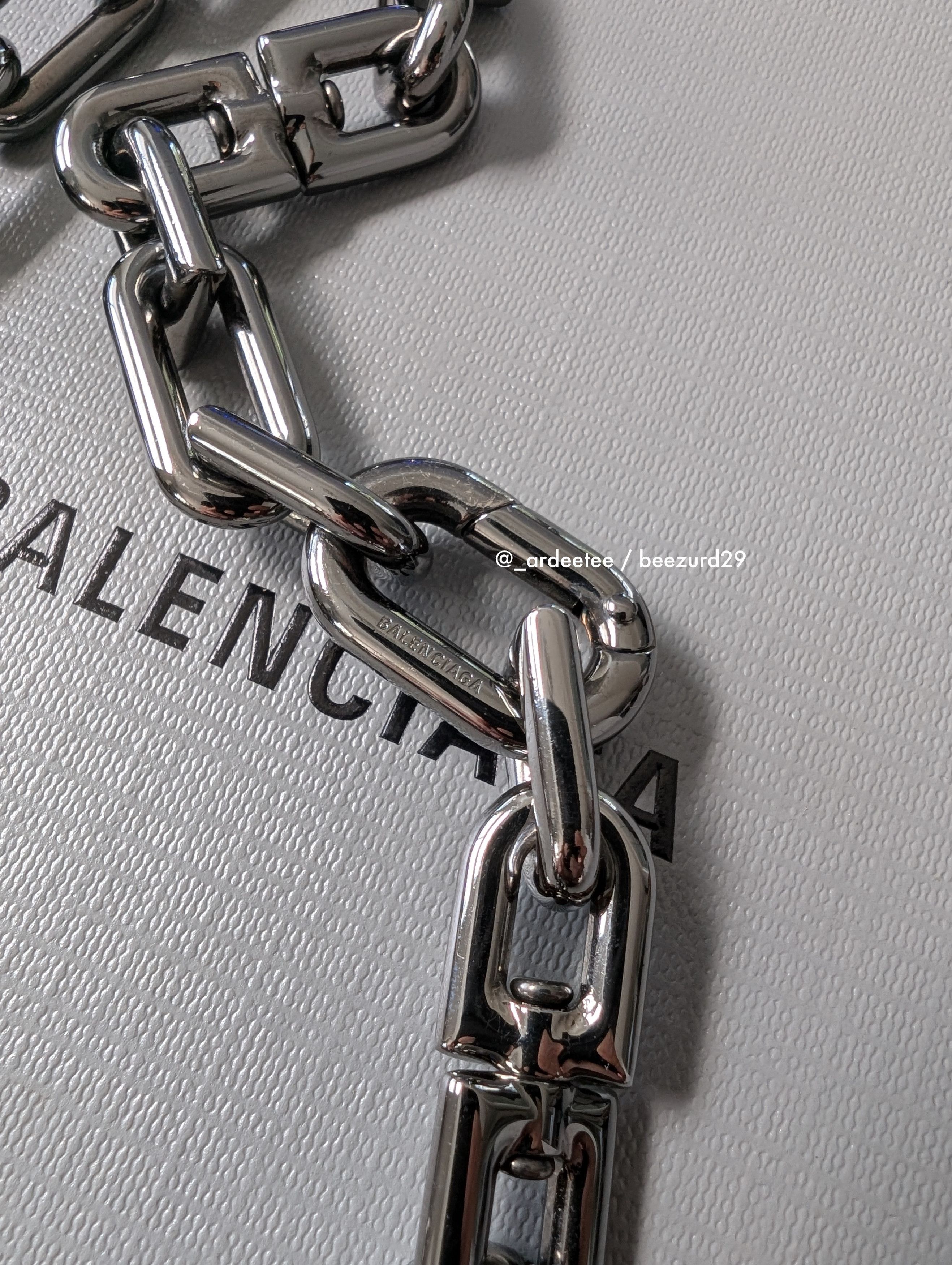 Balenciaga 💥B CHAIN THIN NECKLACE BRASS Size ONE SIZE - 5 Thumbnail
