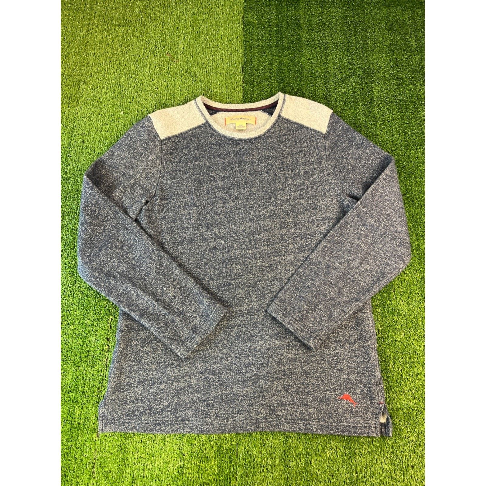 Tommy Bahama Tommy Bahama Mens Flip Side Longsleeve Crewneck Blue M Size US M / EU 48-50 / 2 - 1 Thumbnail