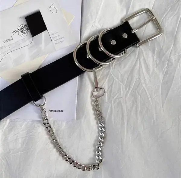 Japanese Brand Outdoor fashion punk chain grunge belt gothic rock Size ONE SIZE - 3 Thumbnail
