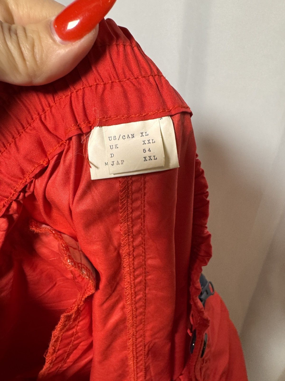 Patagonia Vtg 80s Patagonia Nylon Baggies Track Pants XL Japan Red Zip Size US 40 / EU 56 - 6 Thumbnail