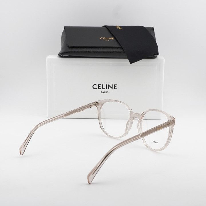 Celine Celine CL50077I 073 Eyeglasses Transparent Rose 54mm Cat Eye Size ONE SIZE - 9 Thumbnail