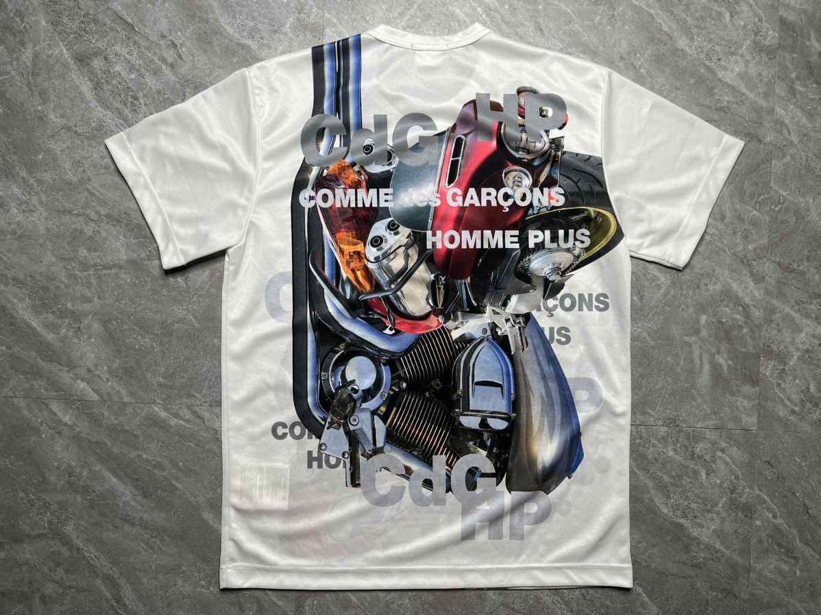 Comme des Garcons Homme Plus CDGHP S/S 21 Metallic Outlaw Motor Parts Print T-Shirt Size US L / EU 52-54 / 3 - 2 Thumbnail