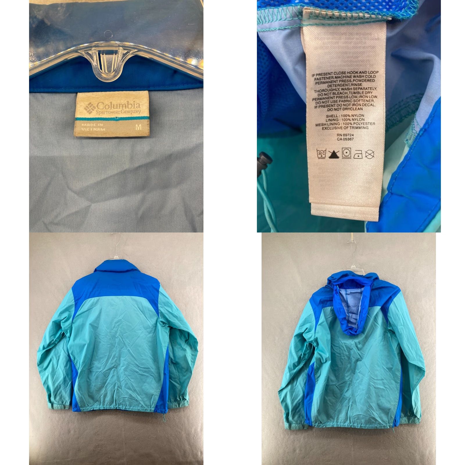 Rains Columbia Rain Jacket Womens M Blue Outdoor Rain Coat Jacket Womens M Colu mbia? Size M / US 6-8 / IT 42-44 - 8 Thumbnail
