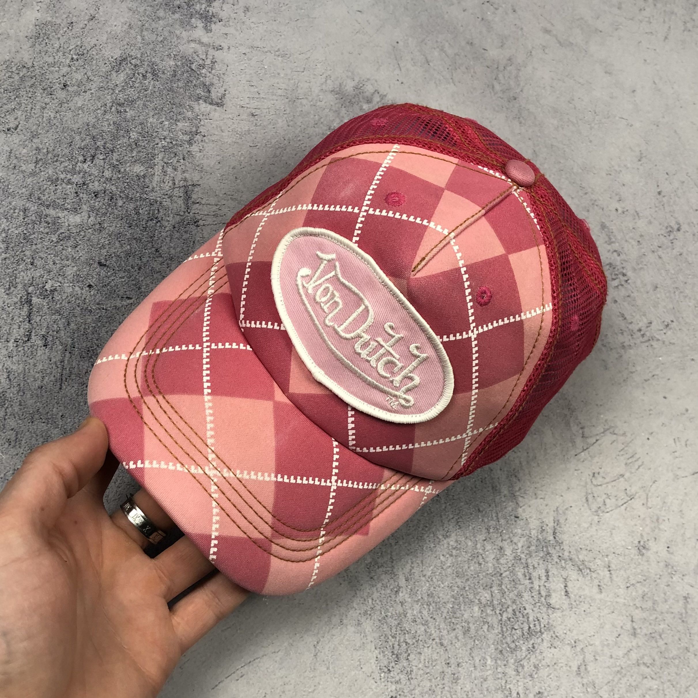 Von Dutch Y2K Von Dutch Plaid Trucker Cap Size ONE SIZE - 3 Thumbnail