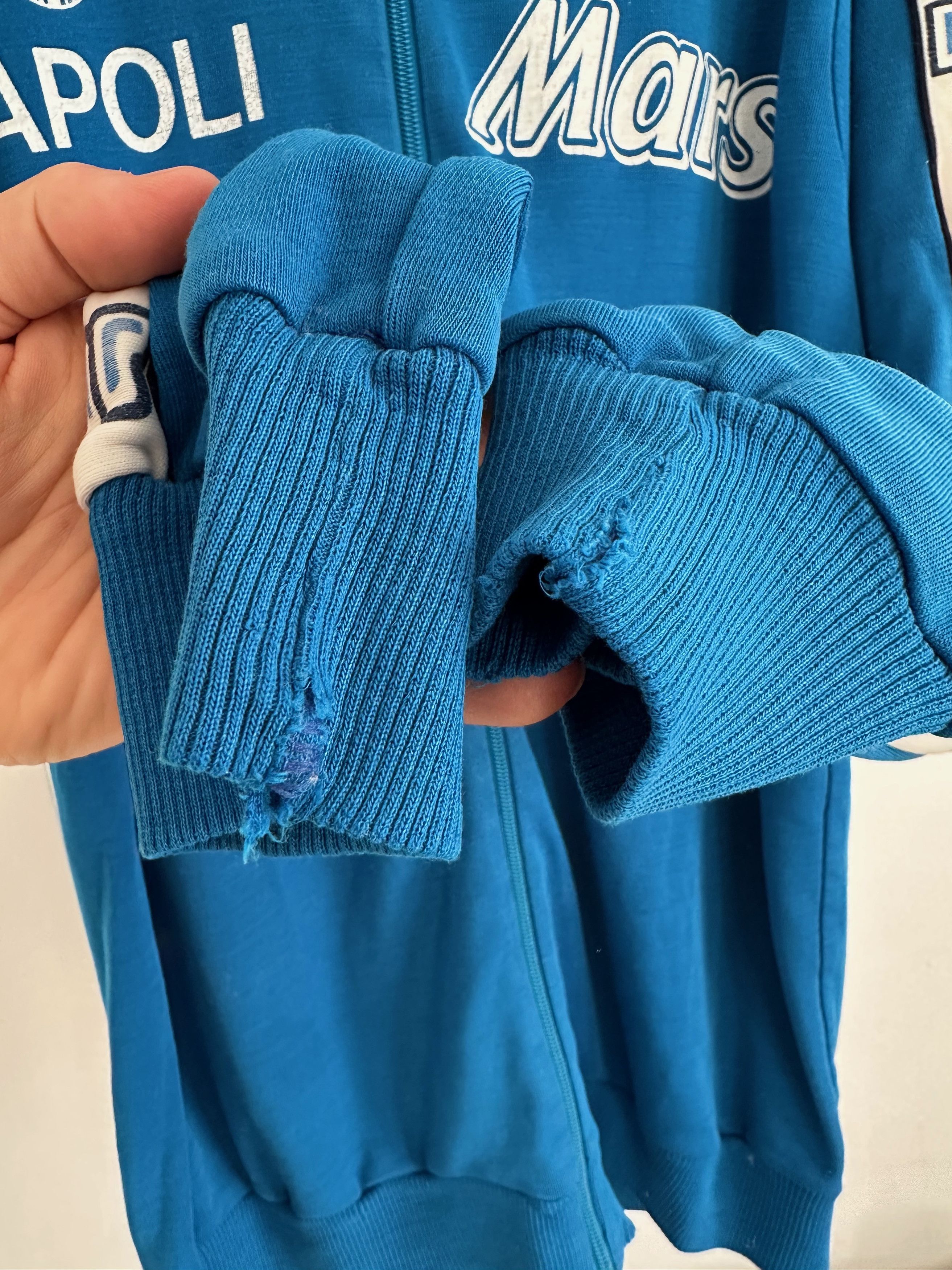 Vintage RARE 1989 NR Napoli Maradona Mars Athletic Top jacket Size US L / EU 52-54 / 3 - 7 Thumbnail