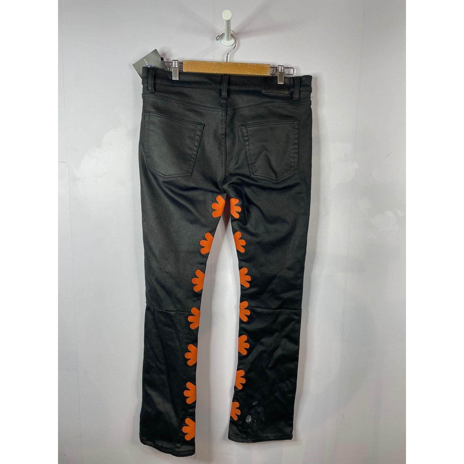 Other LOSTSHDWS Orange & Black Wax Jeans Size US 34 / EU 50 - 2 Thumbnail