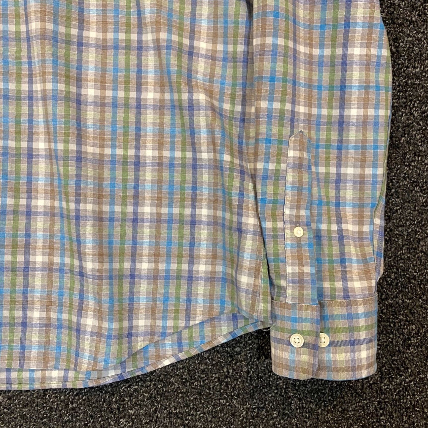 johnnie-O Johnnie-O Shirt Mens Medium Multicolor Plaid Button Up Stretch Prep Performance Size US M / EU 48-50 / 2 - 4 Thumbnail