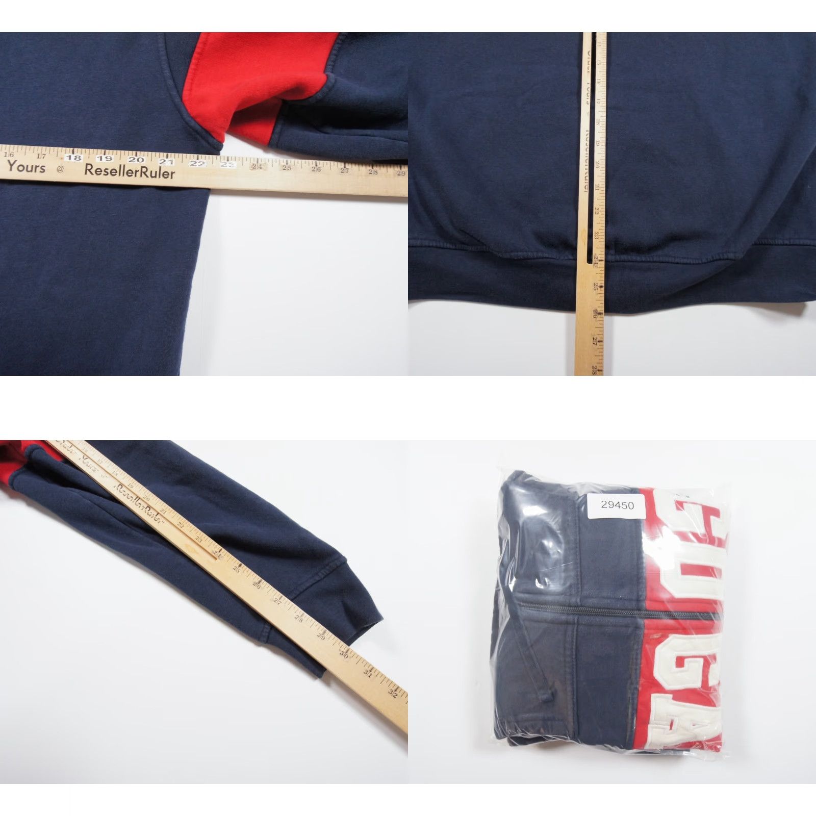 CO Goga & Co Hoodie Mens Large Blue Full Zip Colorblock Sweater Designer Sweatshirt Jacket Size US L / EU 52-54 / 3 - 8 Thumbnail