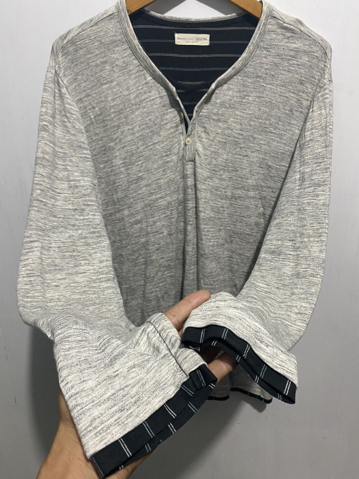 If Six Was Nine × Japanese Brand × Yohji Yamamoto DOUBLE LAYER DRESSED TO KILL LONG SLEEVE Size US L / EU 52-54 / 3 - 3 Thumbnail
