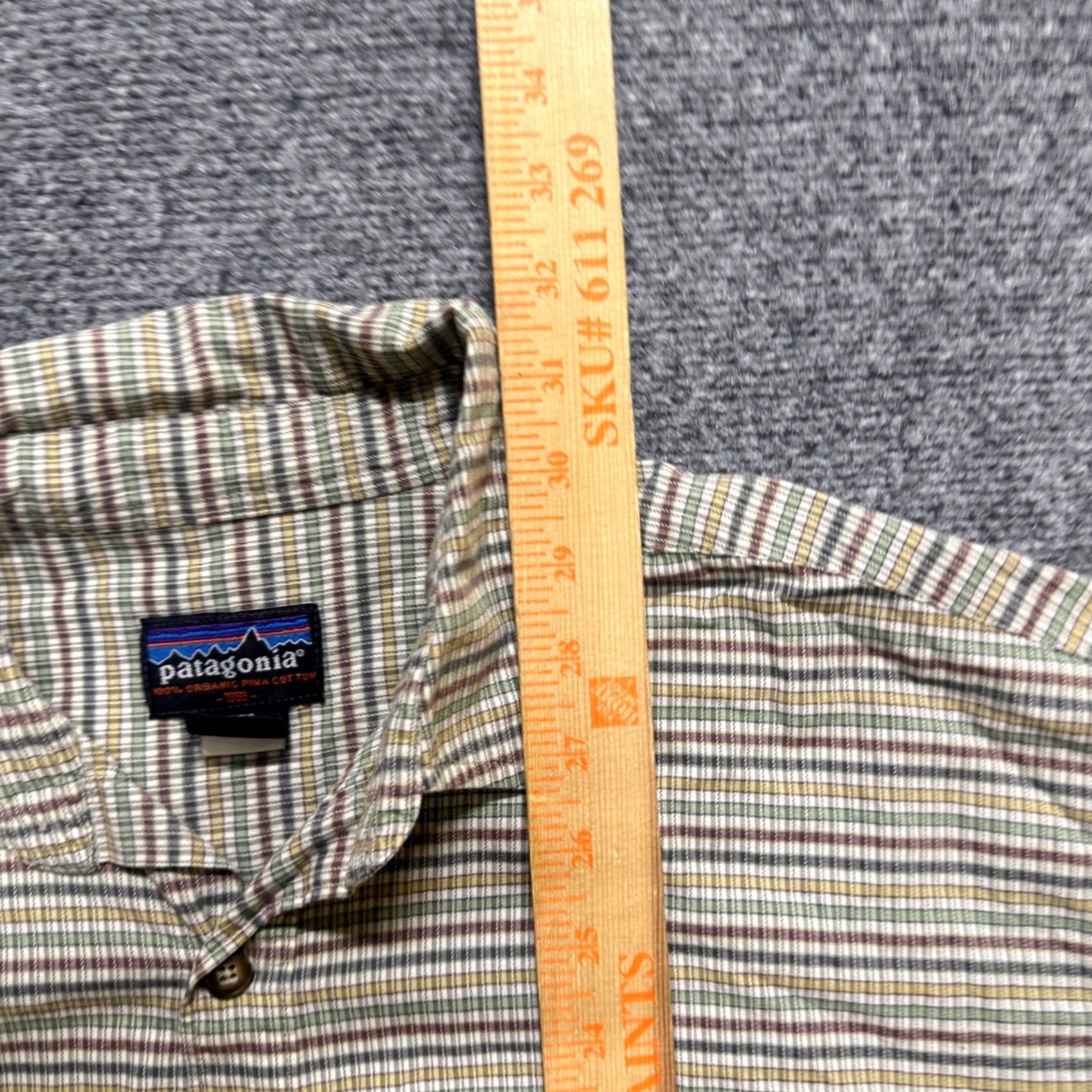 Patagonia Patagonia Pima Cotton Shirt Mens M Blue Plaid Long Sleeve Button Up Size US M / EU 48-50 / 2 - 5 Thumbnail