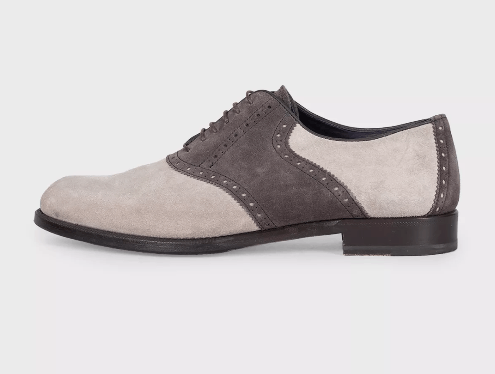 Isaia Isaia Gray Suede Lace Up Shoes Men EU 42 Size US 9 / EU 42 - 1 Thumbnail