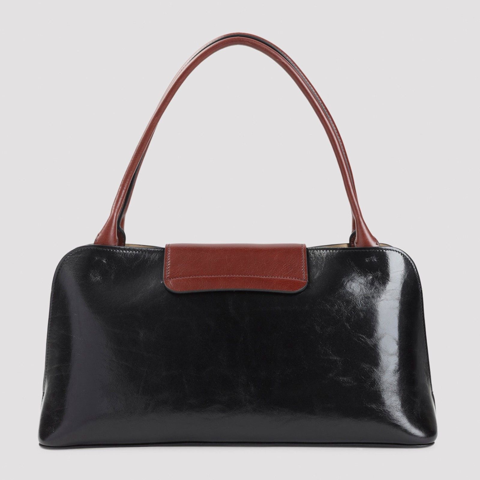 Versace VERSACE Medium Black Patent Leather Shoulder Bag New & Authe Size ONE SIZE - 3 Thumbnail
