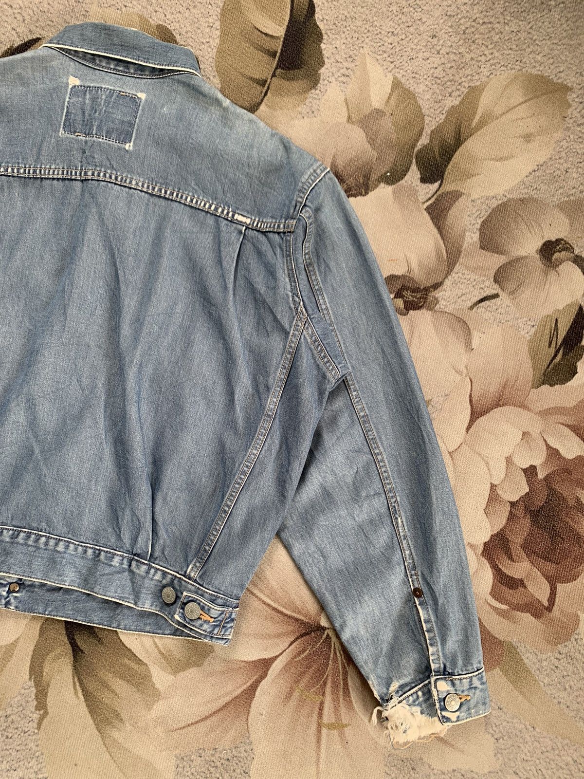 Japanese Brand Bobson Jeans Pleated Centre Jacket Made in Japan Size US M / EU 48-50 / 2 - 12 Thumbnail