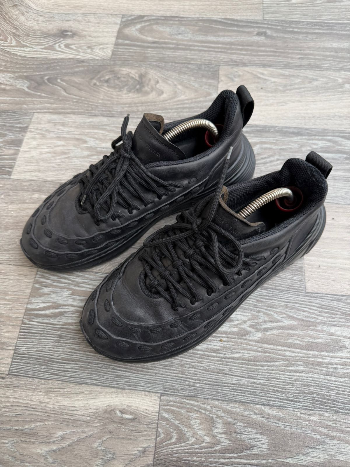 Bottega Veneta Bottega Veneta Black Speedster Lace Up Sneakers Sz 42 Size US 9 / EU 42 - 2 Thumbnail