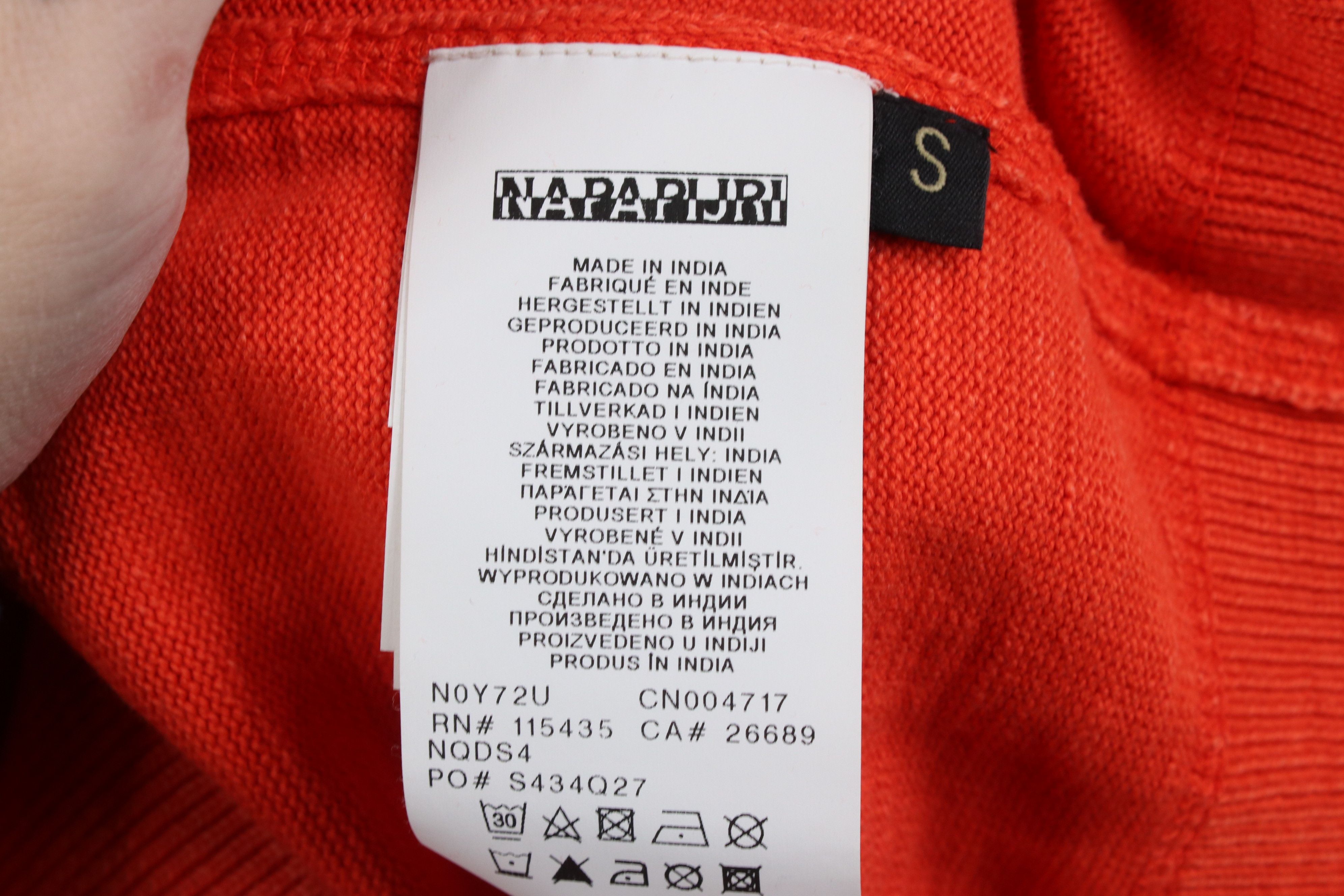 Napapijri Napapijri Geographic Cotton Knit Elbow Patch 1/4 Zip Sweater Size US S / EU 44-46 / 1 - 9 Thumbnail