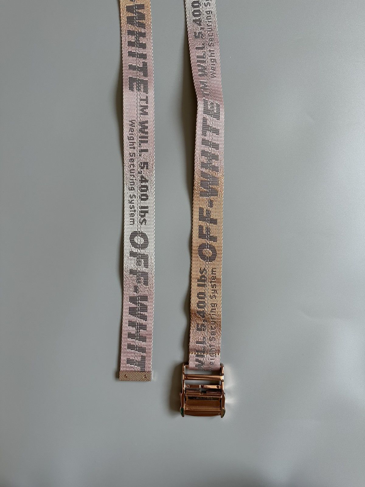 Rose gold off white belt Off-White 2019 Industrial  main image 4