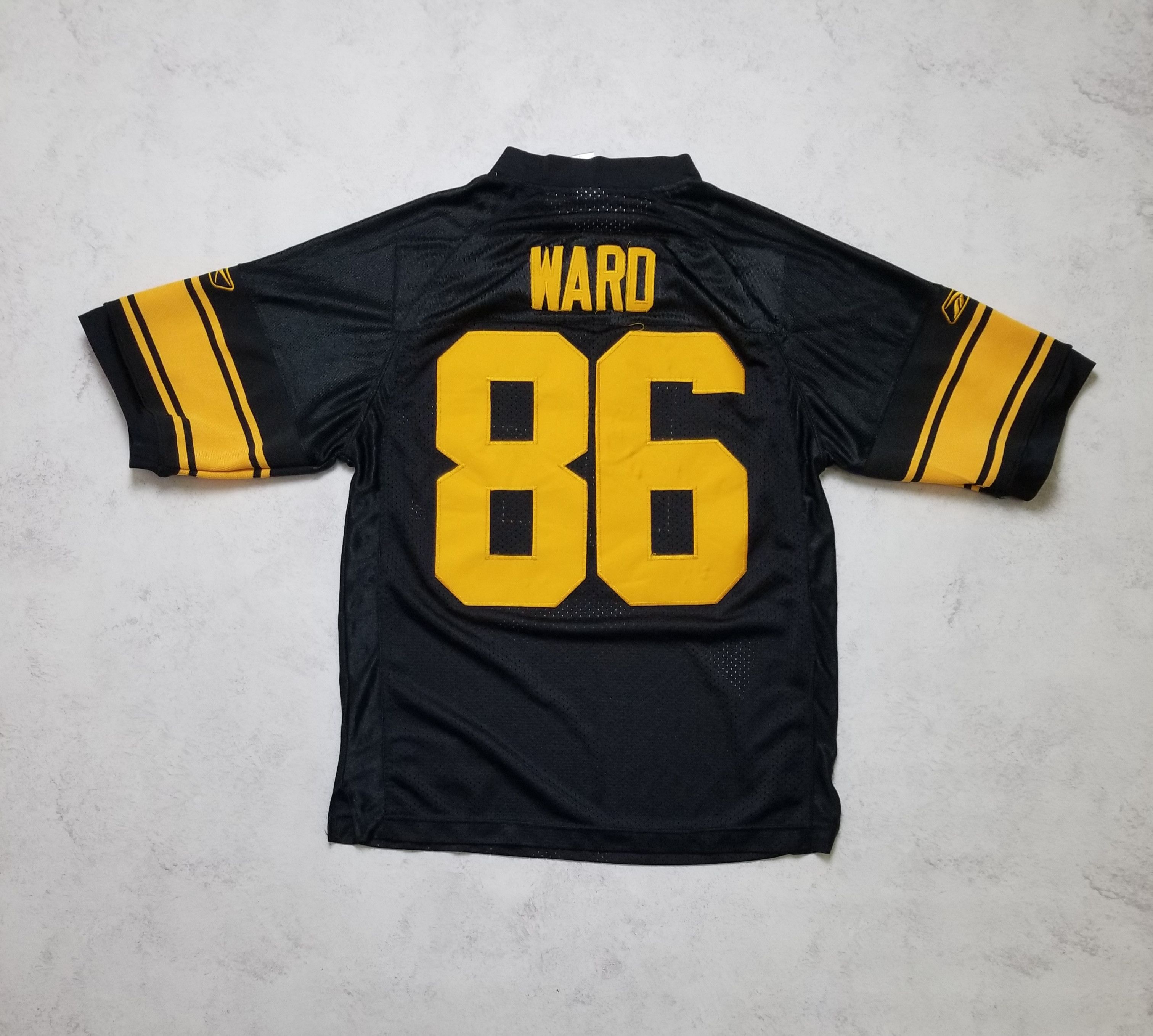 Reebok Pittsburgh Steelers Hines Ward #86 RARE Alternate Jersey Size US S / EU 44-46 / 1 - 2 Thumbnail