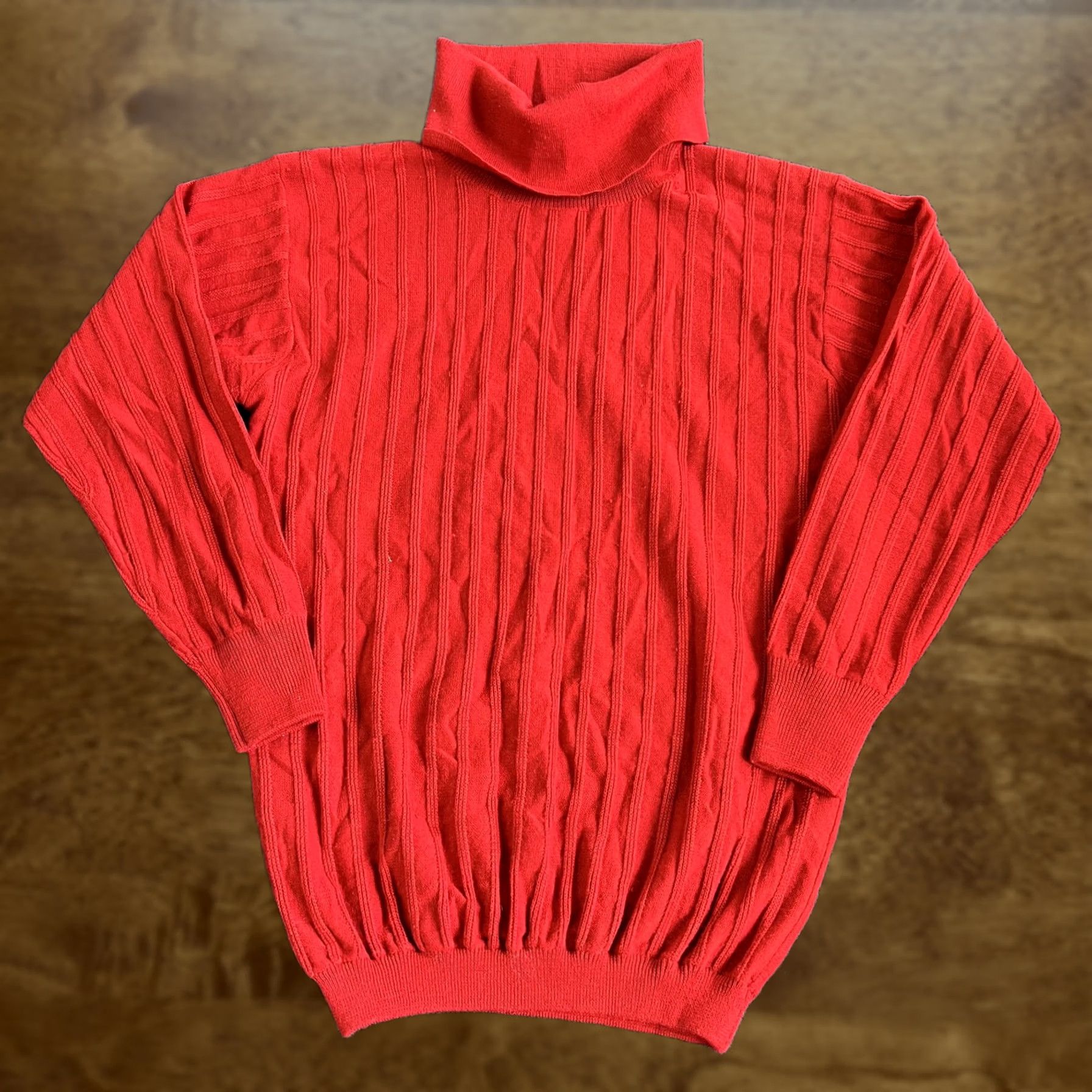 Vintage VINTAGE Ann W Sweater Womens Medium Red Turtleneck Ribbed Knit 80s Hong Kong Womens Size M / US 6-8 / IT 42-44 - 1 Thumbnail