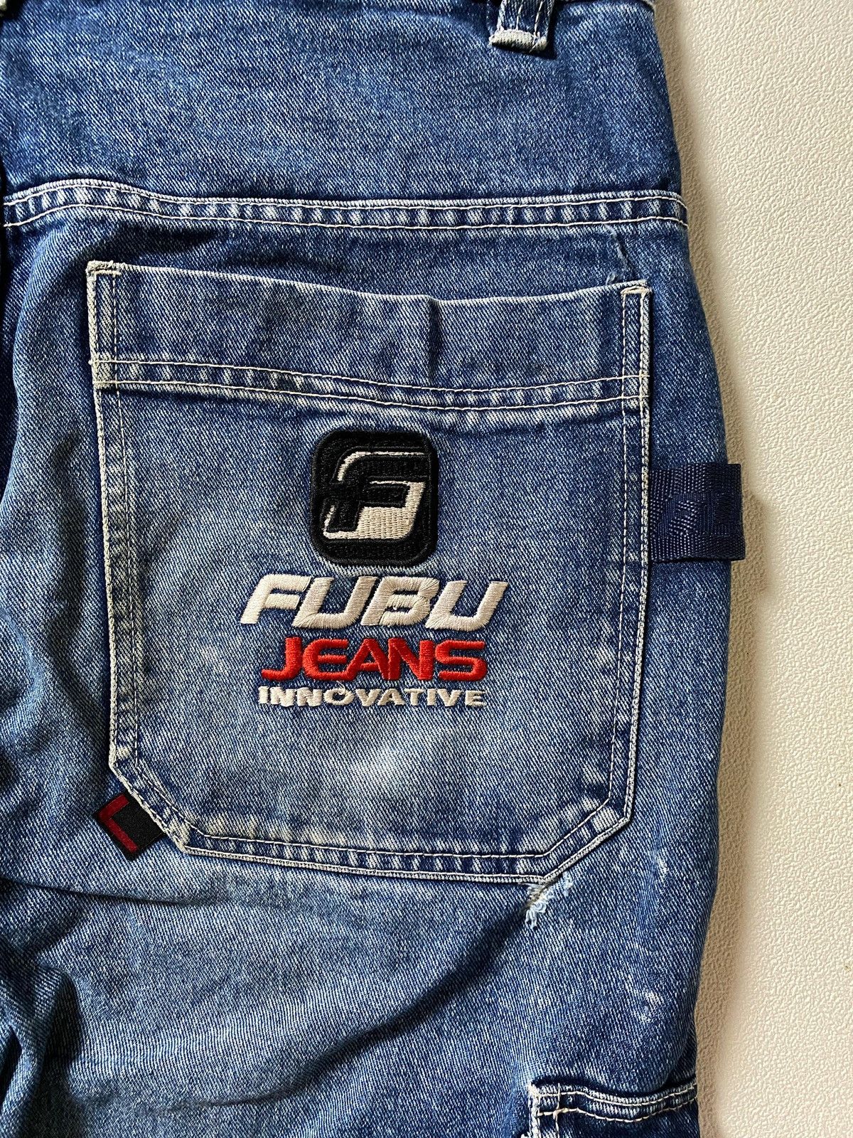Fubu Fubu y2k Embroidered Carpenter Jeans Blue Size US 36 / EU 52 - 13 Thumbnail