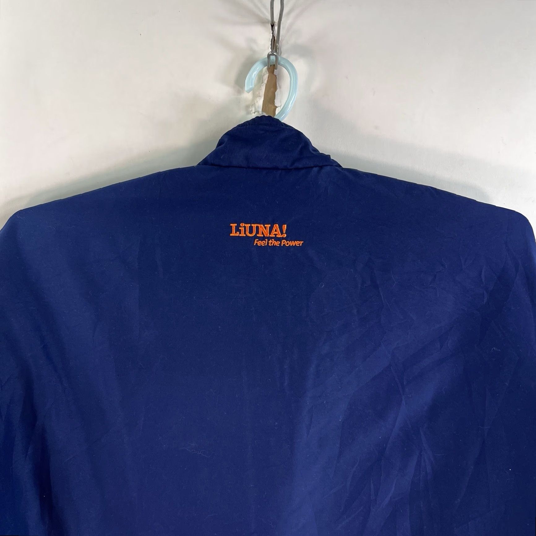 Union Line NJ Laborers #3 Jacket Mens 2XL Blue Quilt Lined USA Made 2XL Wool?
