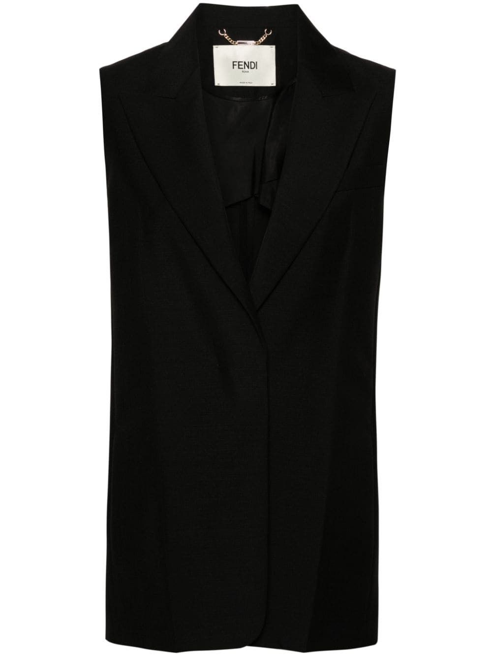 Fendi WOOL SINGLE-BREASTED VEST Size S / US 4 / IT 40 - 1 Thumbnail