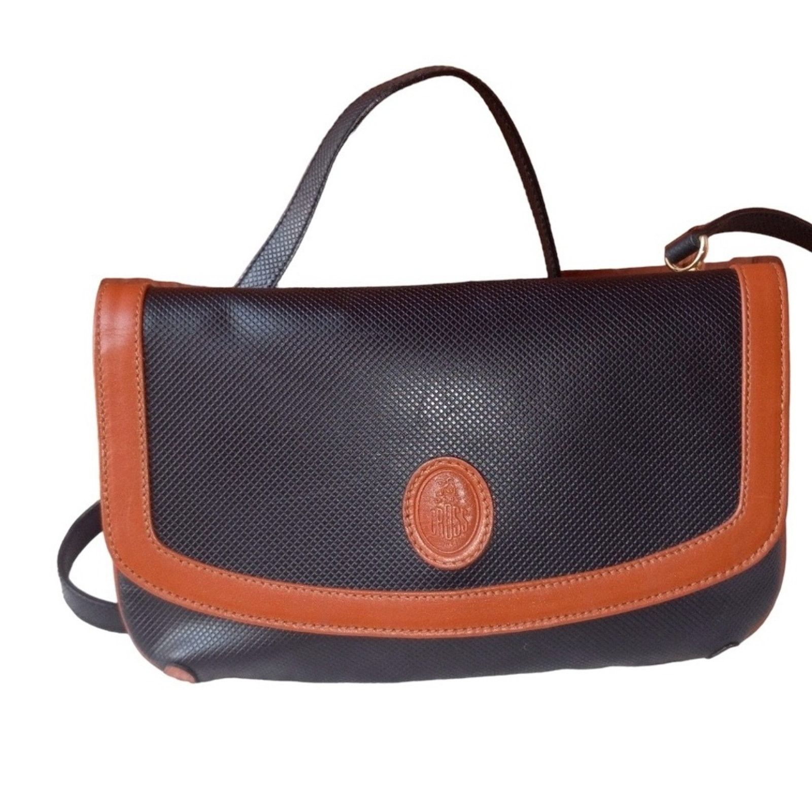 Mark Cross Mark Cross vintage Black & Saddle Tan Leather Crossbody Size ONE SIZE - 1 Thumbnail