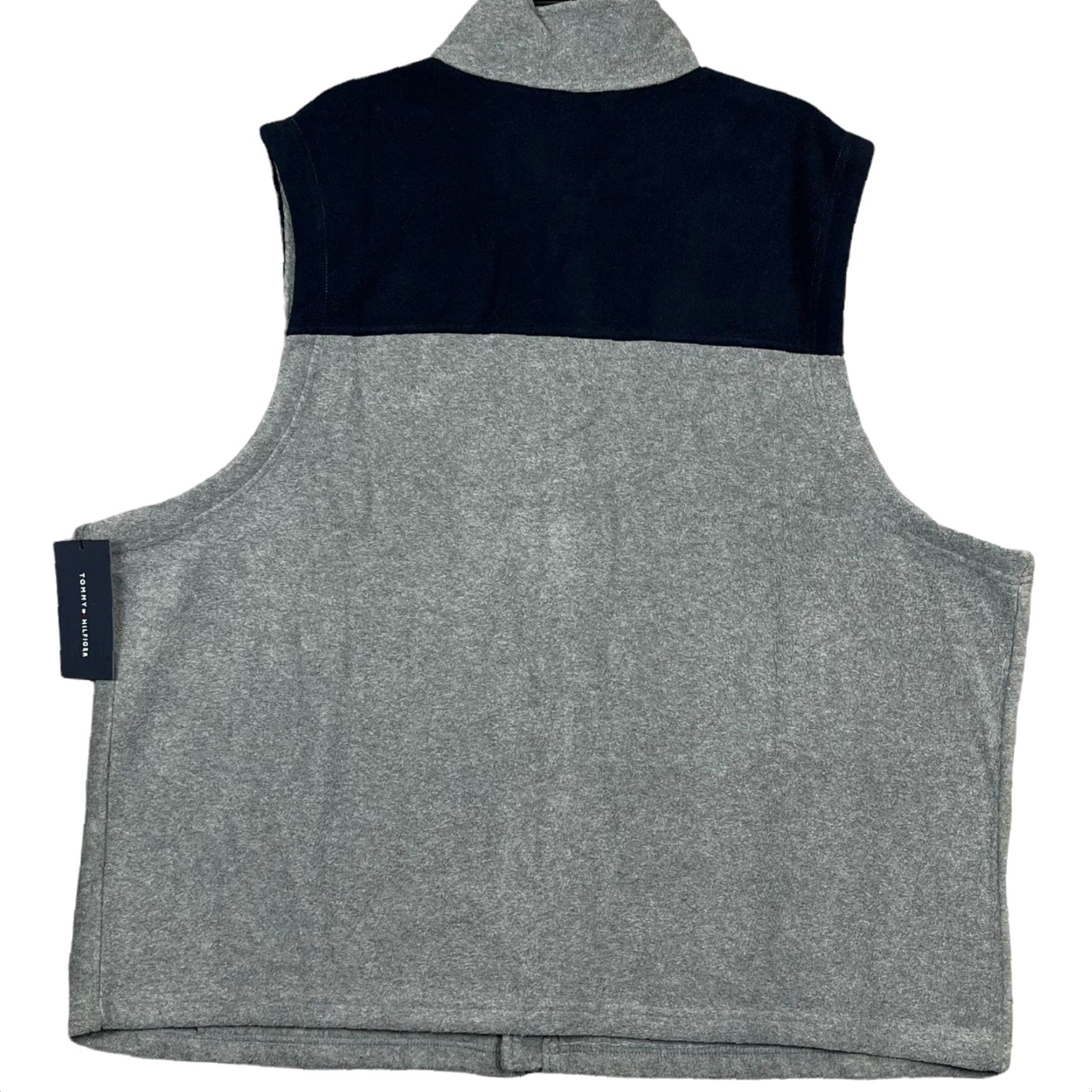 Tommy Hilfiger Tommy Hilfiger Mens Fleece Vest 3XL Light Gray-Blue Zippered Pockets Size US XXL / EU 58 / 5 - 5 Thumbnail