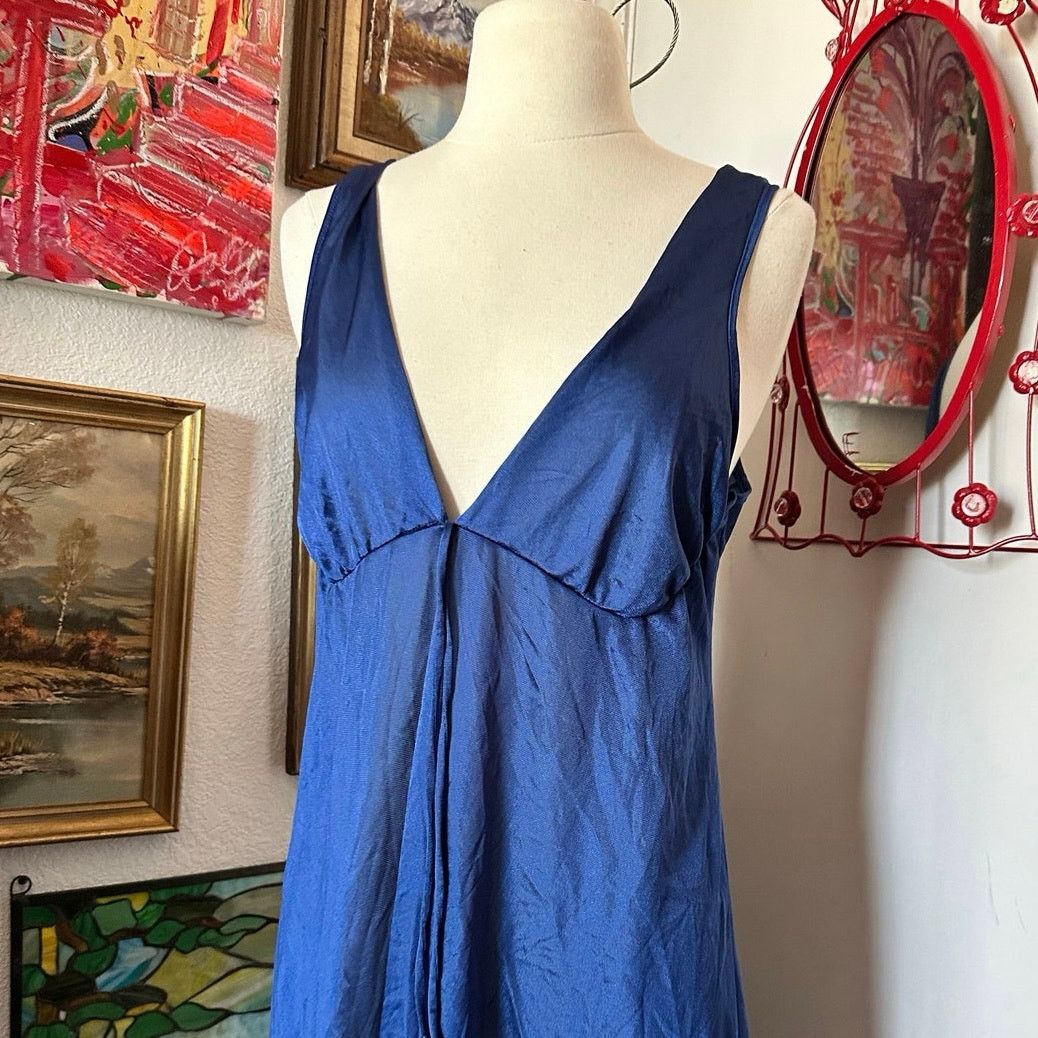 Other cinema etoile navy blue maxi slip dress Size M / US 6-8 / IT 42-44 - 2 Thumbnail