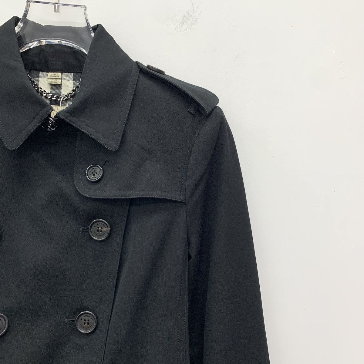 Burberry Burberry Black Cotton Trench Coat Jacket Size XS / US 0-2 / IT 36-38 - 3 Thumbnail