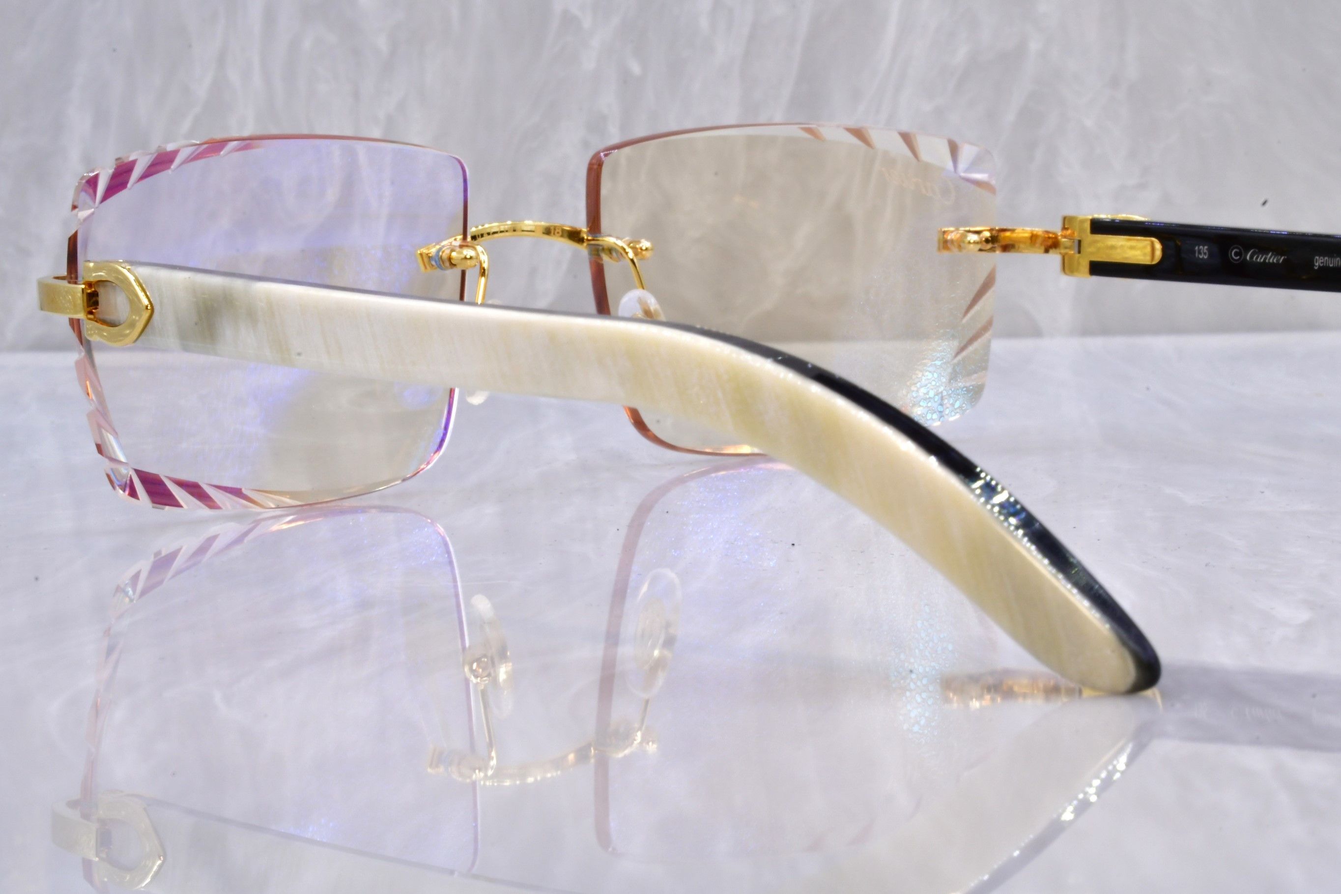 Cartier Cartier diamond cut horn sunglasses C decor buffs Transition Size ONE SIZE - 6 Thumbnail