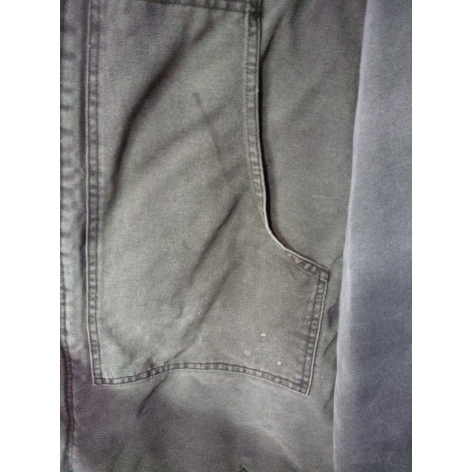 Carhartt VINTAGE Carhartt Jacket Mens 2XL Gray Quilted Lined Detriot (Detroit) USA Workwear Long Coat Style Carhartt C26 90s Size US XXL / EU 58 / 5 - 6 Thumbnail