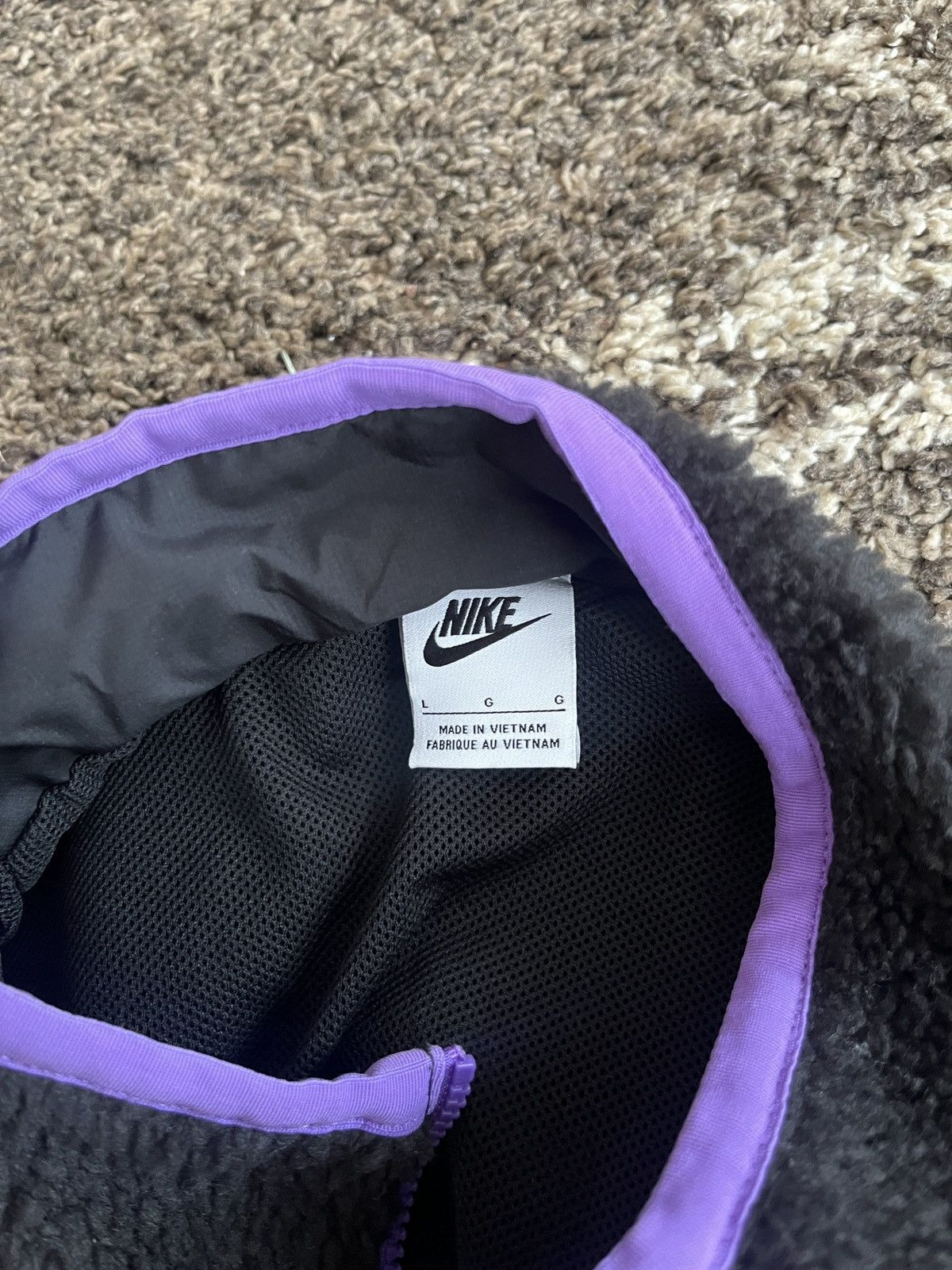 Nike Nike Half Zip Sherpa Fleece Jacket Size US L / EU 52-54 / 3 - 3 Thumbnail