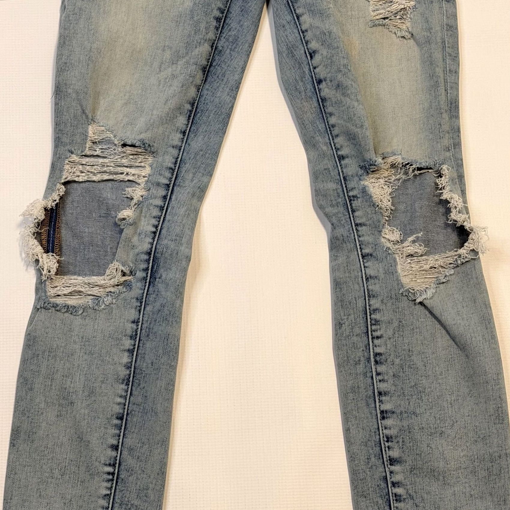 American Eagle Outfitters American Eagle Outfitters Jeans Womens 6 Tall Blue High Rise Jegging Next Level Stretch Distressed 5-Pocket Size 28" / US 6 / IT 42 - 3 Thumbnail
