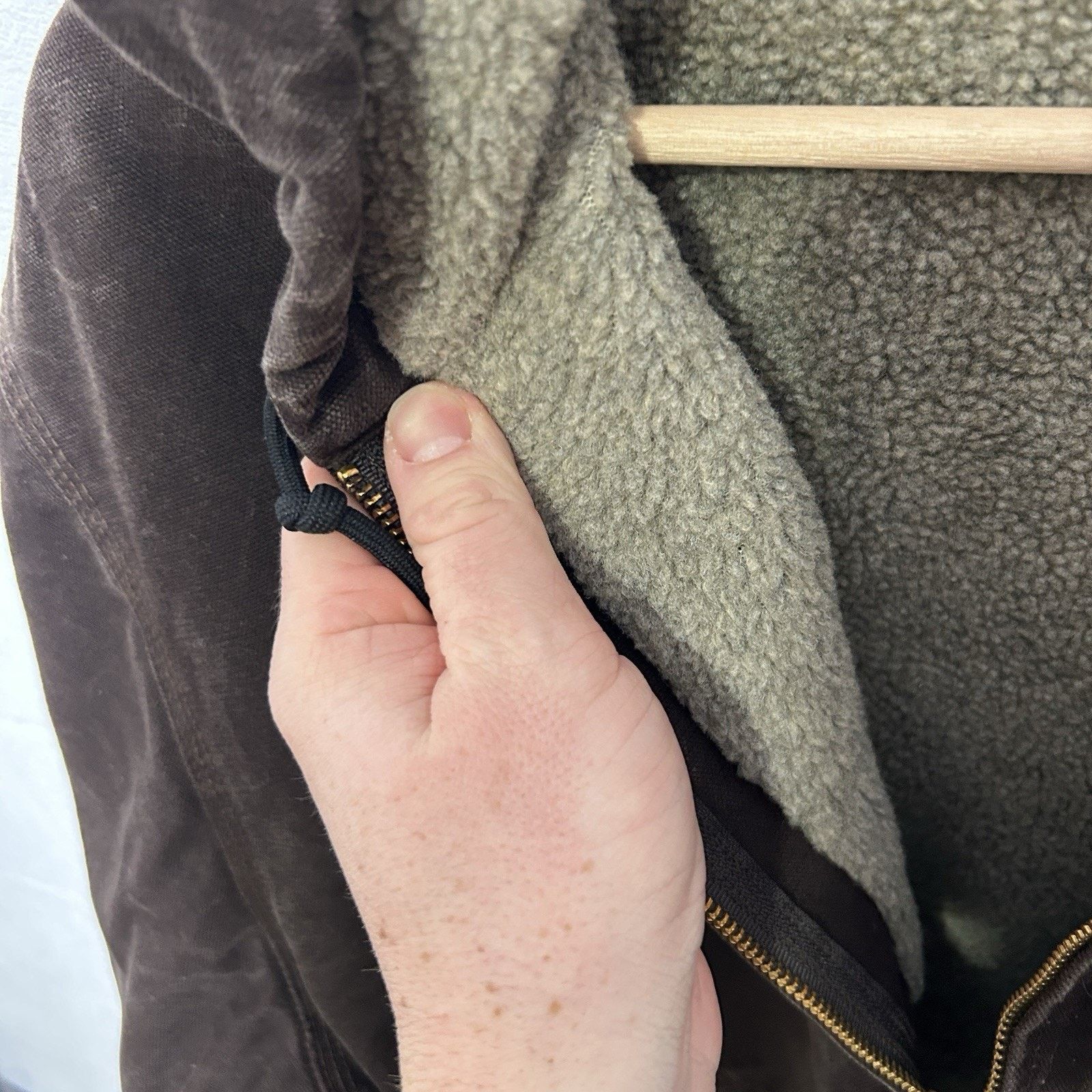 Carhartt VTG Carhartt Sherpa-Lined Hooded Detroit Jacket “Dark Brown” Size US XL / EU 56 / 4 - 13 Thumbnail