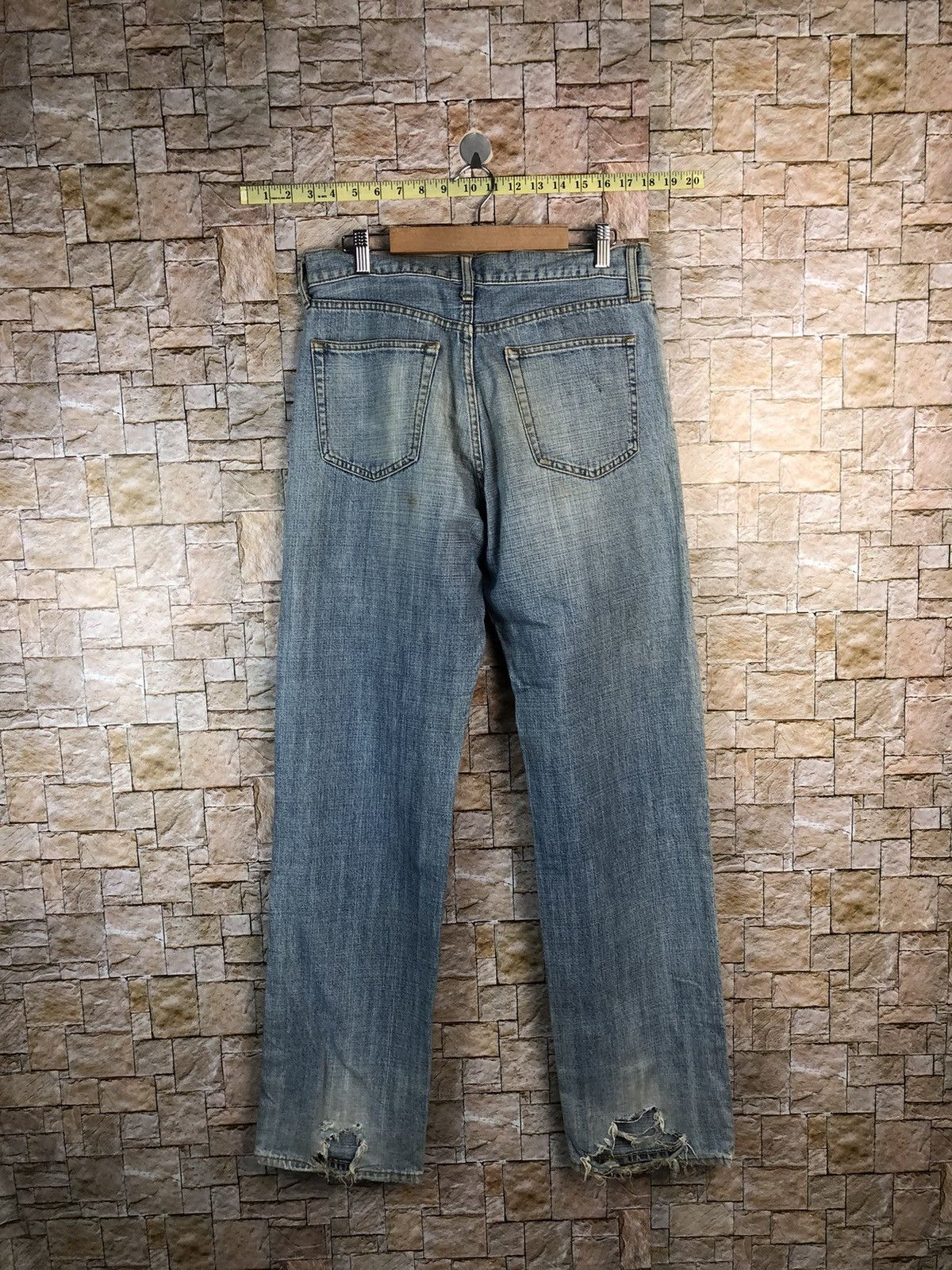Japanese Brand Uniqlo japan vintage faded Blue Denim Pants #A955 Size US 30 / EU 46 - 13 Thumbnail