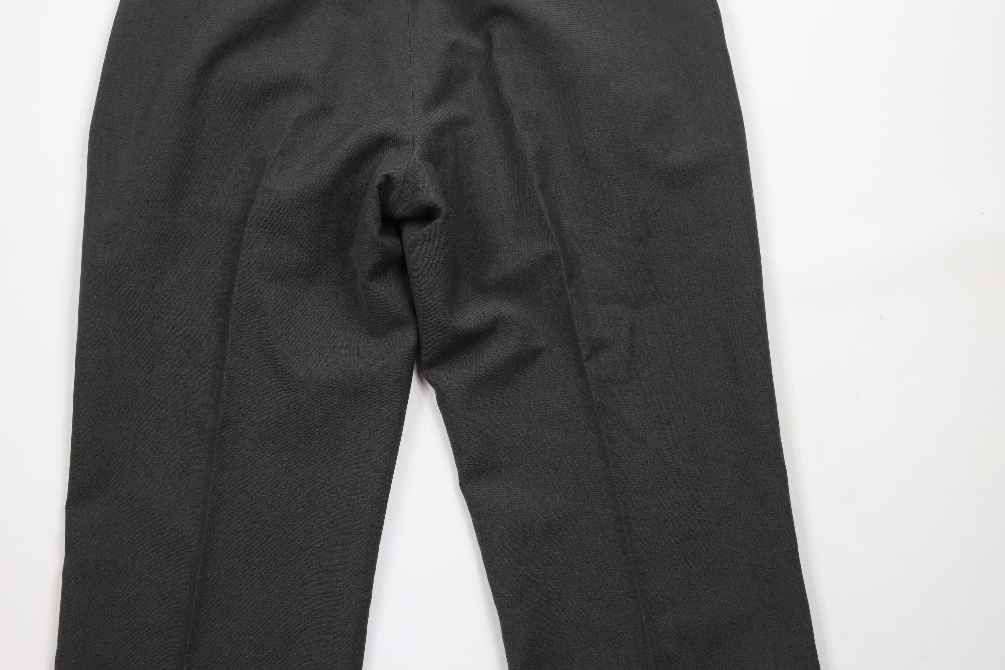 Vintage Vintage 70s Streetwear Wool Blend Wide Leg Pants Gray Size 34 - 10 Thumbnail