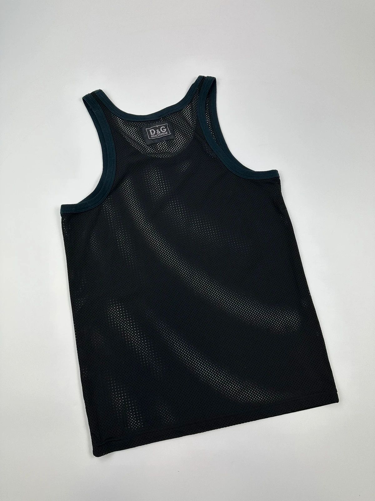 Dolce & Gabbana Dolce Gabbana SS2002 Beachwear Mesh Tank Top Black Size M / US 6-8 / IT 42-44 - 3 Thumbnail