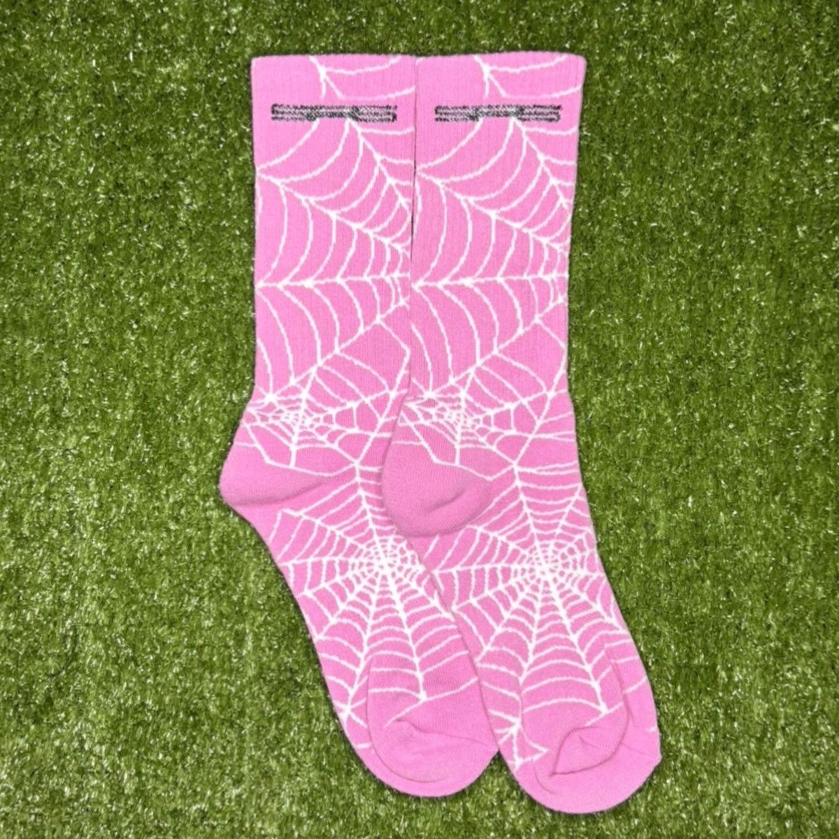 Sp5der Sp5der Worldwide Pink AOP Socks Size ONE SIZE - 1 Thumbnail