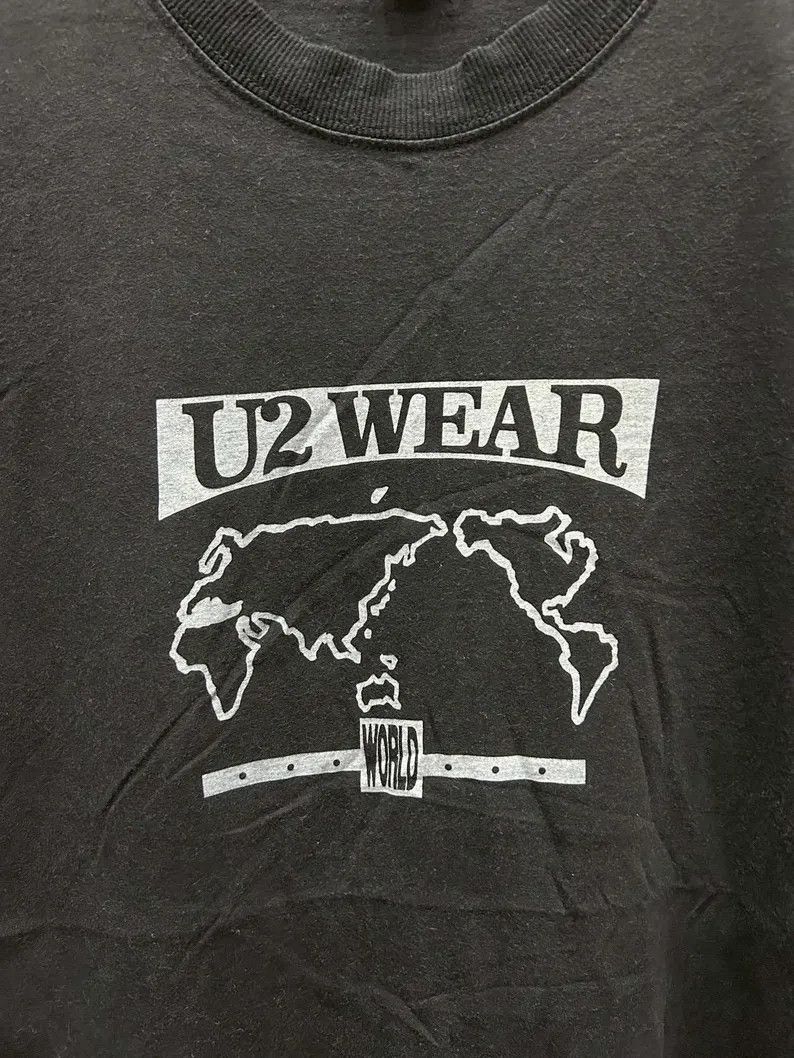 Vintage Vintage 90s U2 Wear tshirt size L Size US L / EU 52-54 / 3 - 3 Thumbnail