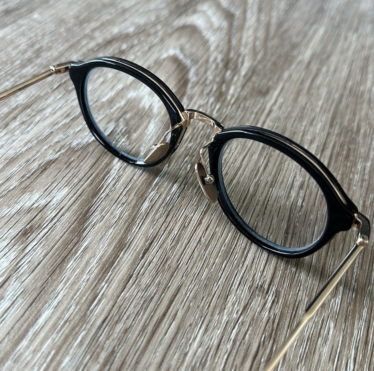 Thom Browne THOM BROWNE - ACETATE AND TITANIUM ROUND EYEGLASSES Size ONE SIZE - 3 Thumbnail