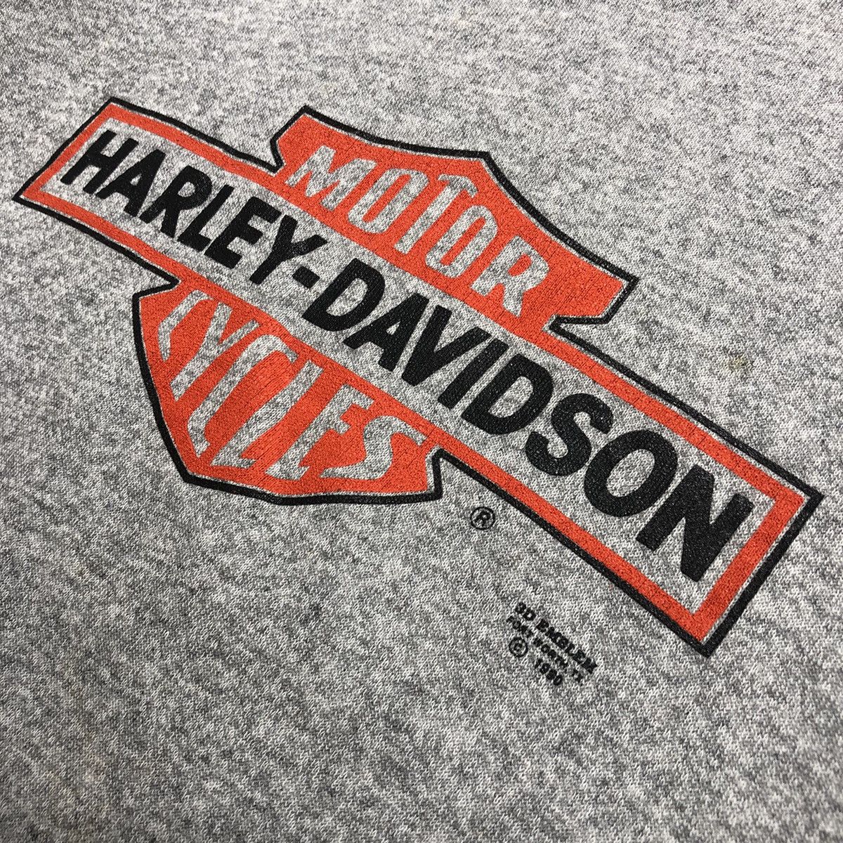 Harley Davidson × Vintage Vintage 1990s Harley Davidson 3D Emblem Spell Out Hoodie Size US XL / EU 56 / 4 - 3 Thumbnail
