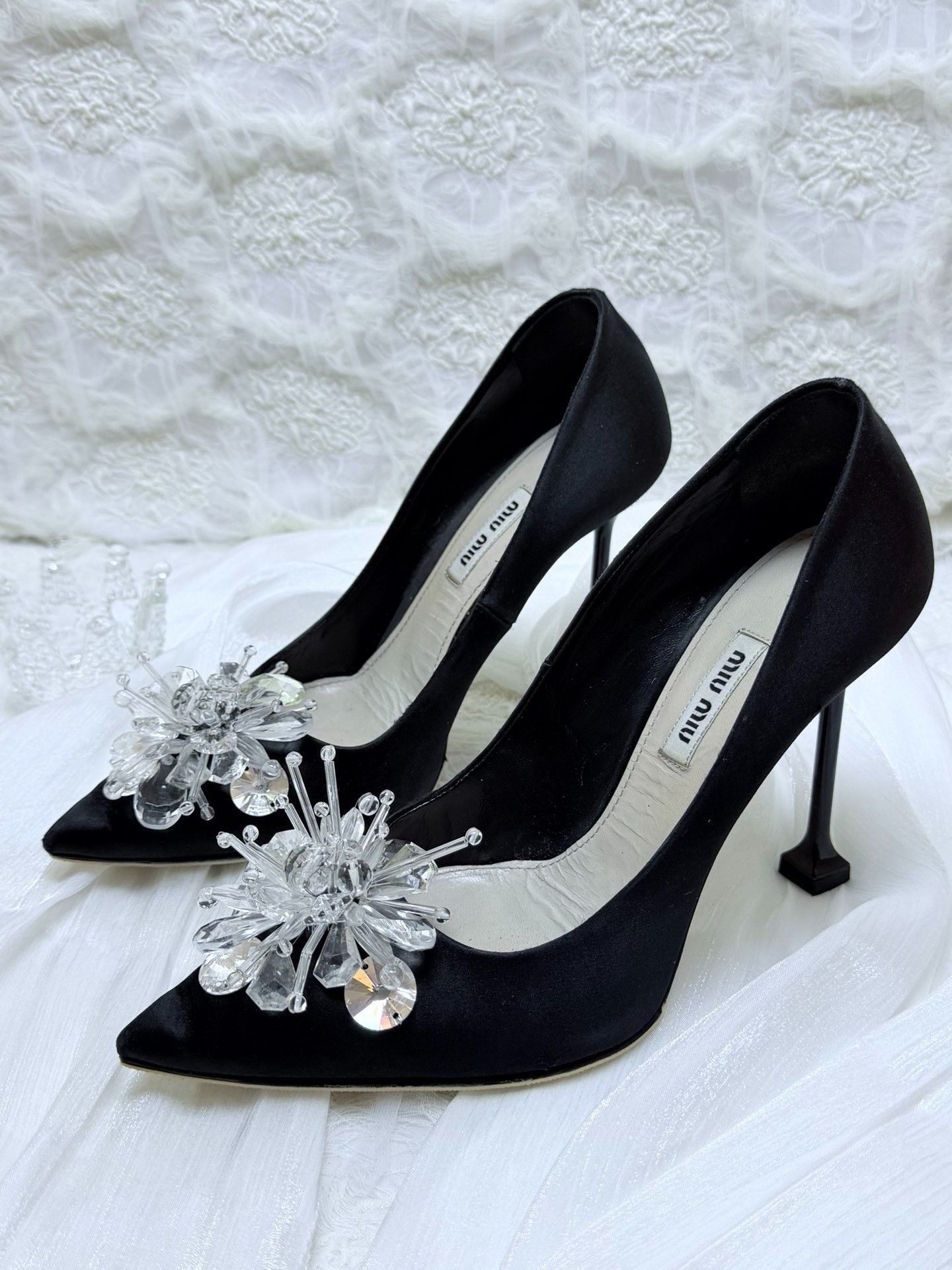 Miu Miu Miu Miu Clear Black Lowtop Sneakers us_7-5 Women Size US 7.5 / IT 37.5 - 1 Thumbnail