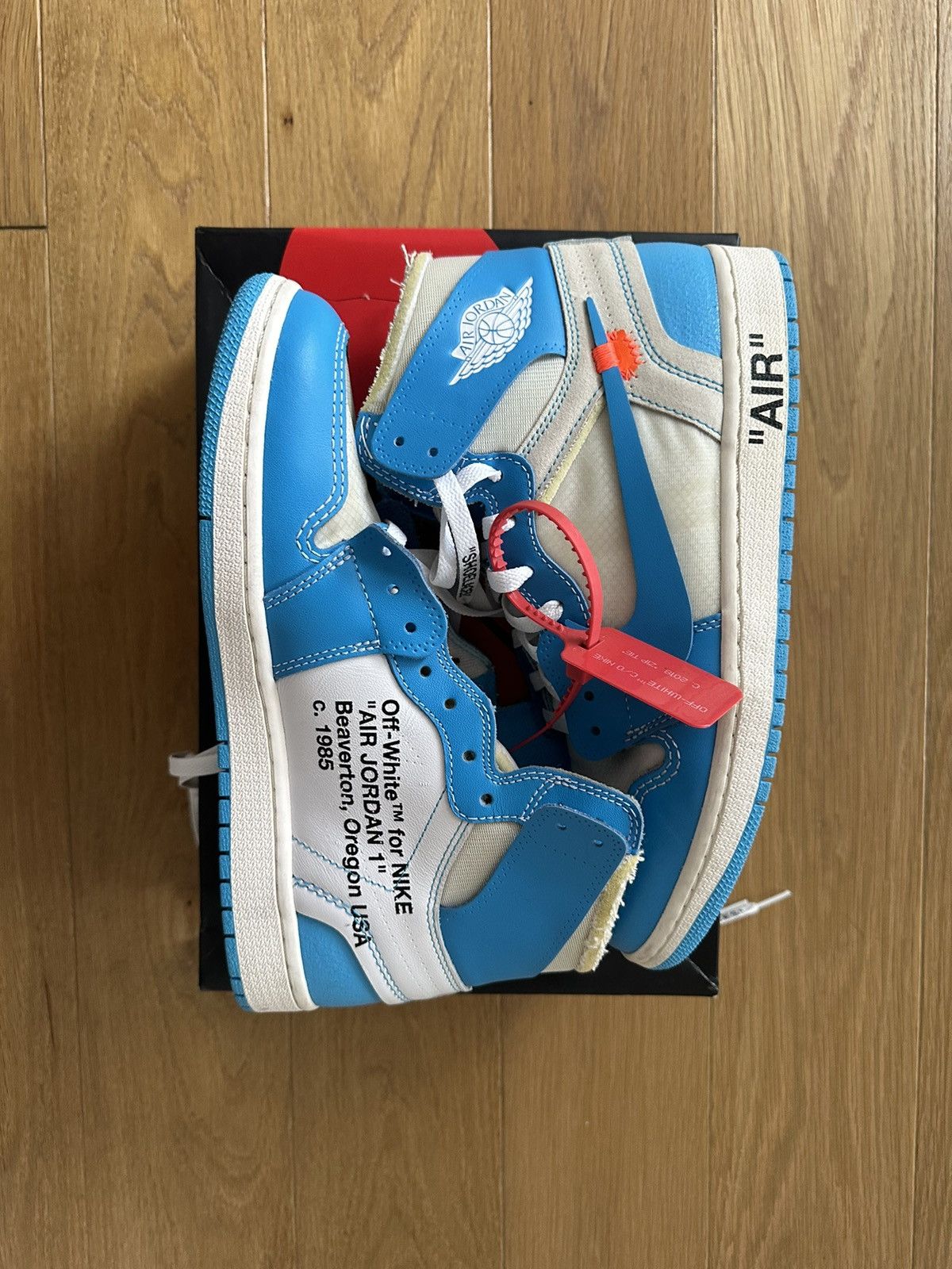 Nike Air Jordan 1 Off White “UNC” | Grailed