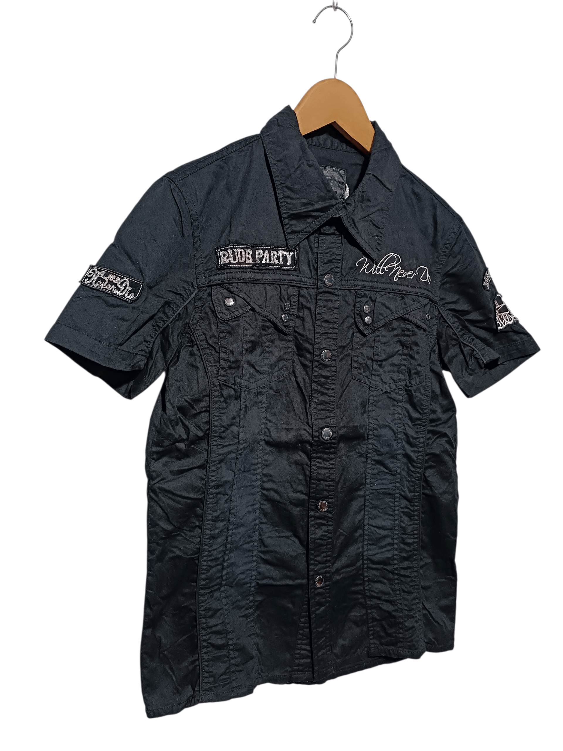 In The Attic In The Attic Embroidery Black Shirt Size US M / EU 48-50 / 2 - 4 Thumbnail