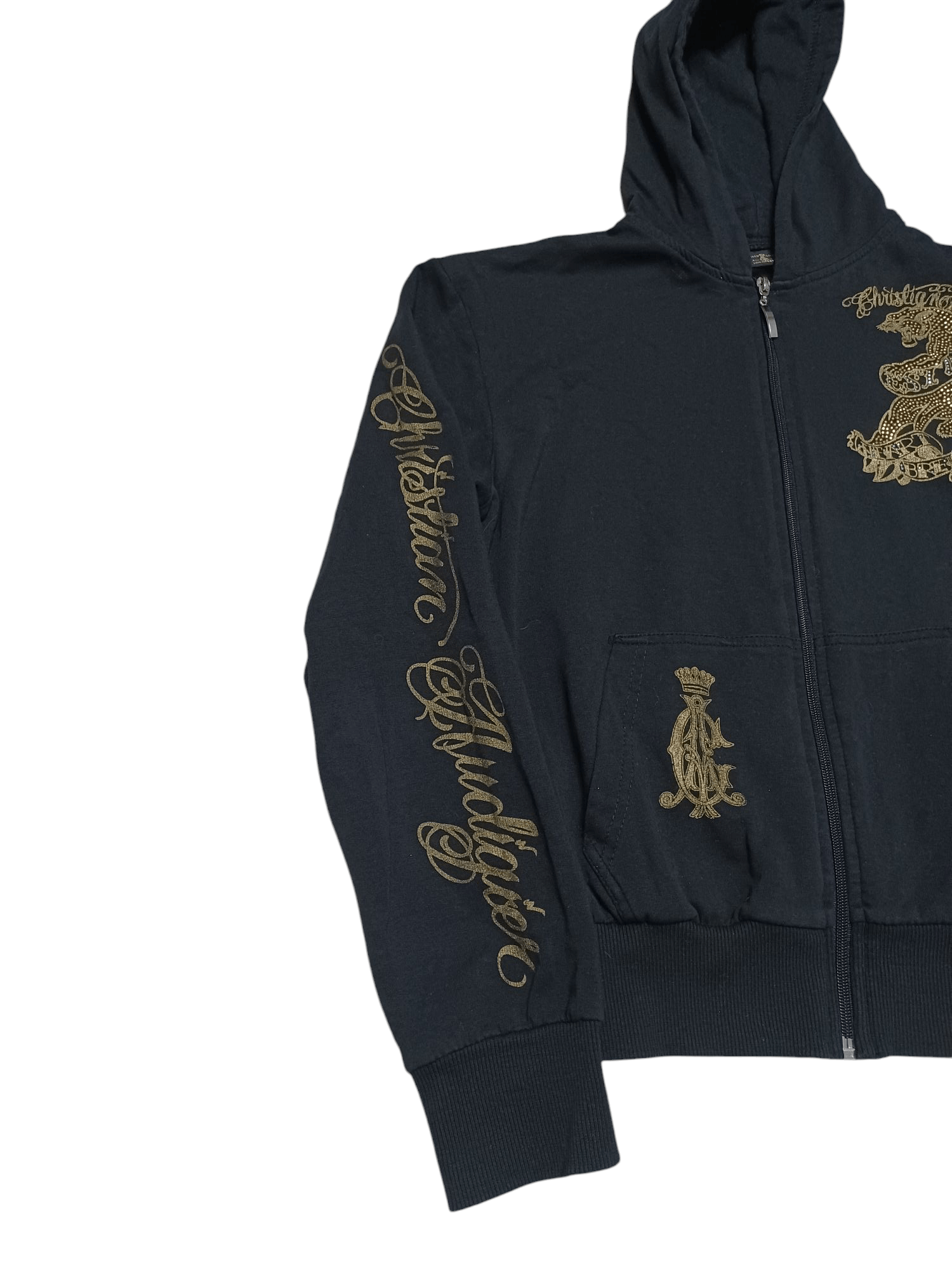 Christian Audigier CHRISTIAN AUDIGER BIGLOGO LADY`S HOODIE Size L / US 10 / IT 46 - 4 Thumbnail