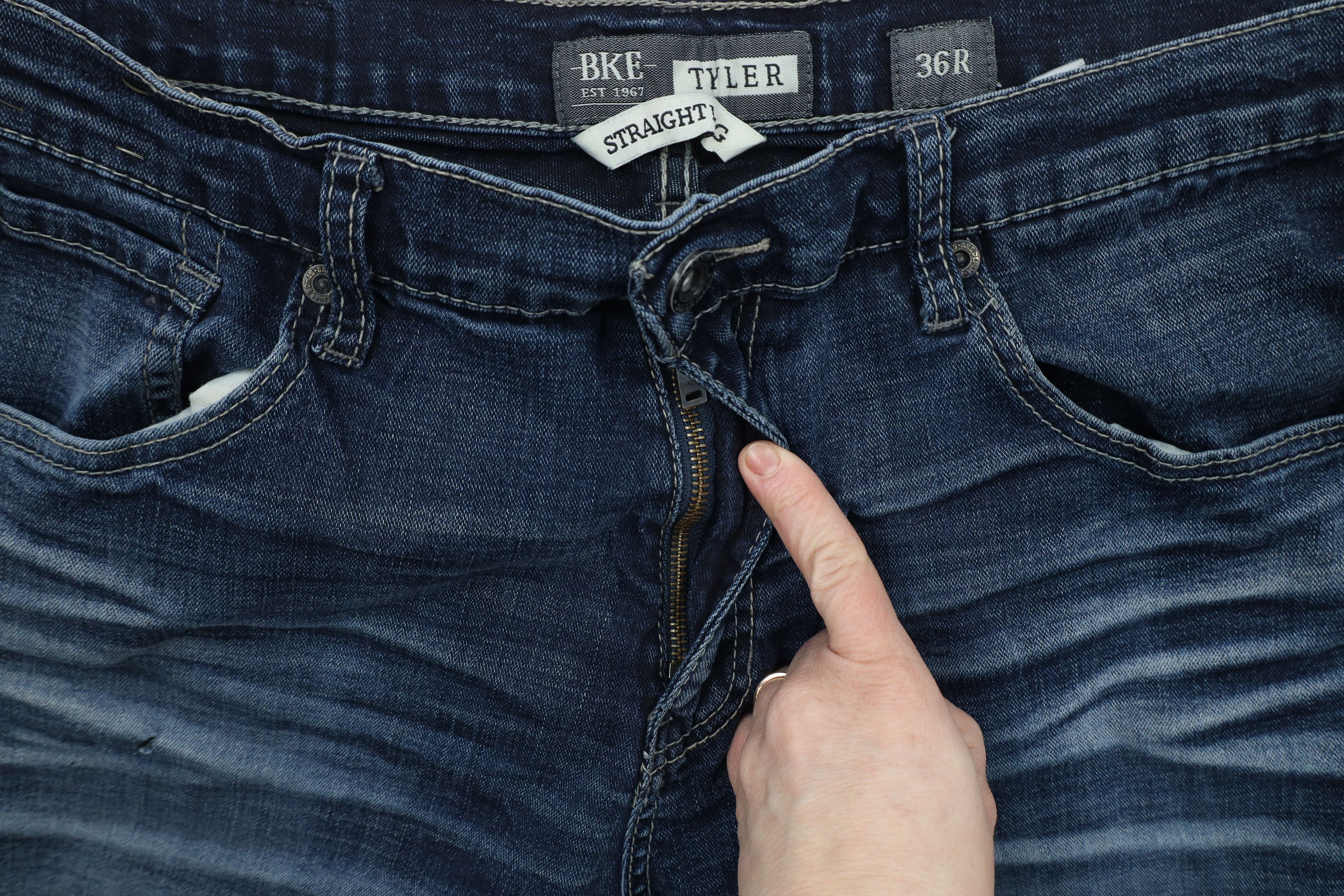 Vintage Buckle BKE Thick Stitch Tyler Straight Leg Jeans AS IS Size US 36 / EU 52 - 7 Thumbnail